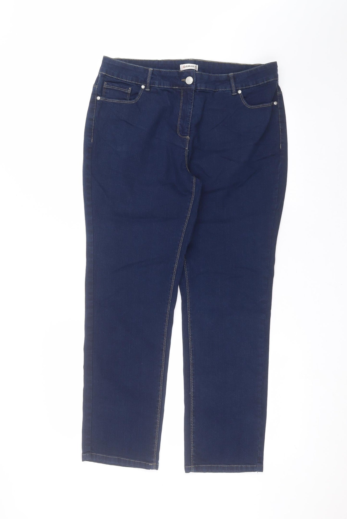 Damart Womens Blue   Skinny Jeans Size 14 L28 in