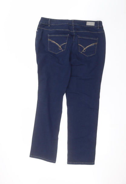 Damart Womens Blue   Skinny Jeans Size 14 L28 in