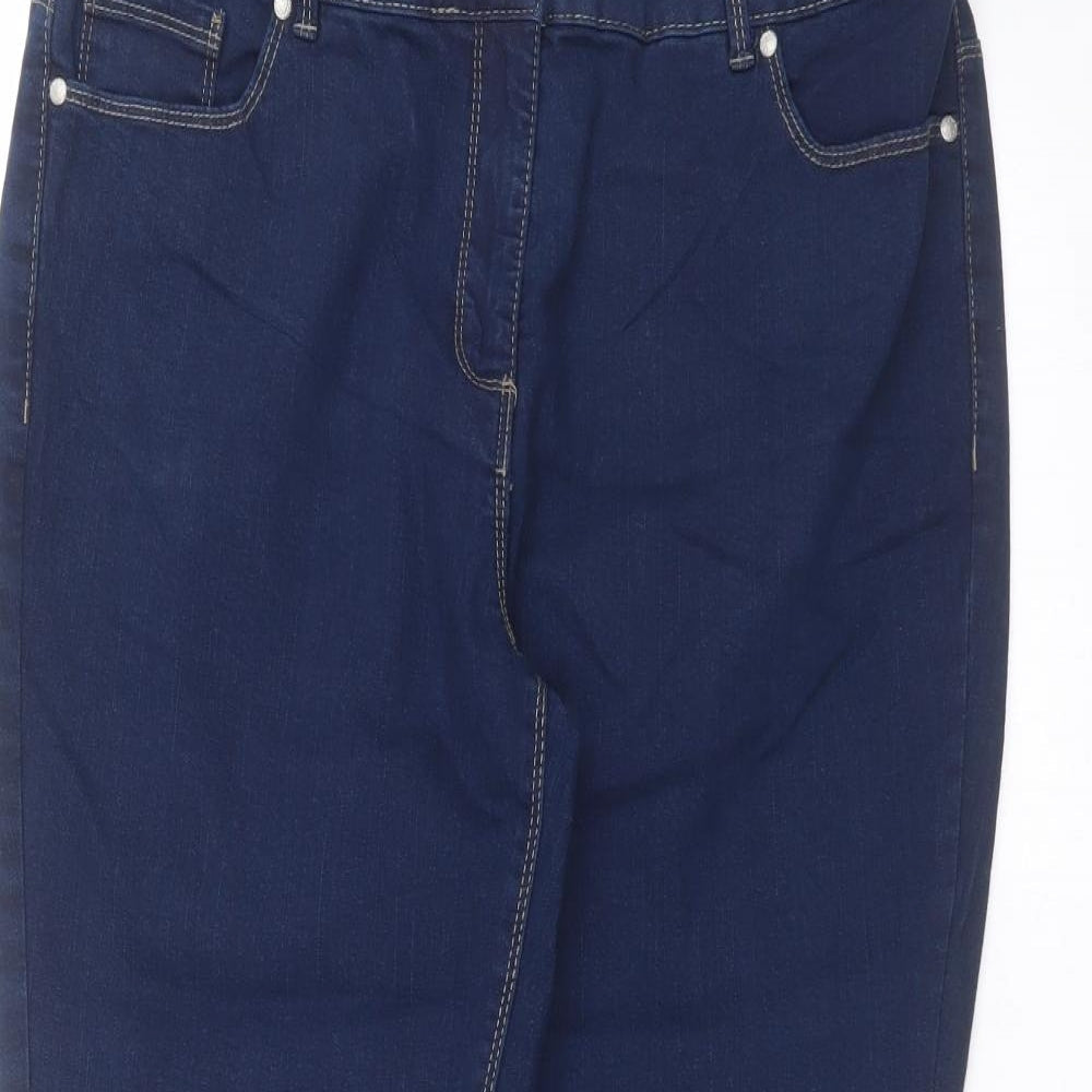 Damart Womens Blue   Skinny Jeans Size 14 L28 in