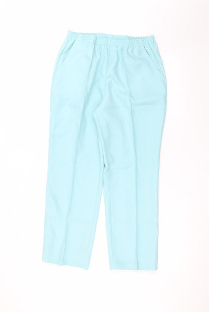 Womens UK Size 12 Damart Regular Fit  Blue Trousers