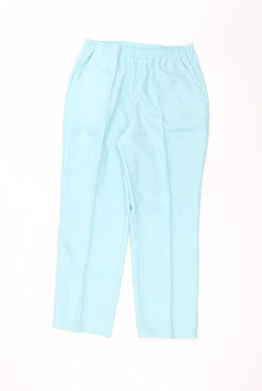 Womens UK Size 12 Damart Regular Fit  Blue Trousers