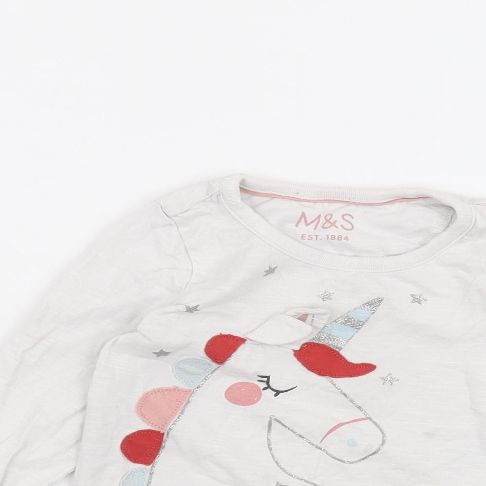 Marks and Spencer Boys White   Basic T-Shirt Size 12-13 Years