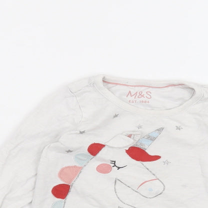 Marks and Spencer Boys White   Basic T-Shirt Size 12-13 Years