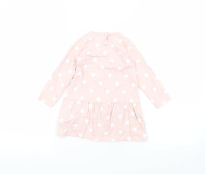 George Baby Pink Polka Dot  A-Line  Size 12-18 Months