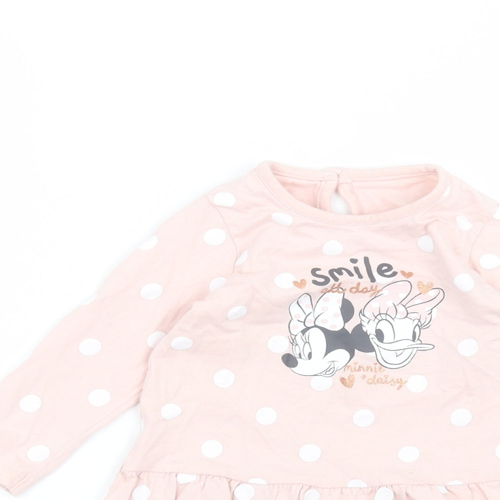 George Baby Pink Polka Dot  A-Line  Size 12-18 Months