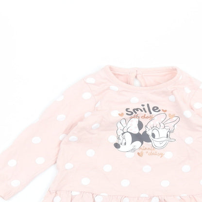 George Baby Pink Polka Dot  A-Line  Size 12-18 Months
