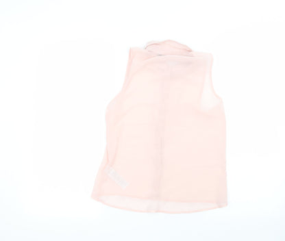Womens UK Size 12 New Look Pink Basic Button-Up