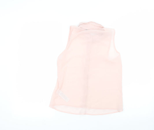 Womens UK Size 12 New Look Pink Basic Button-Up