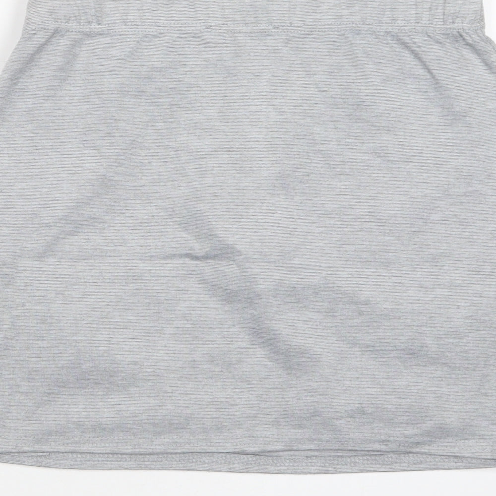 Brand and care label for Select women’s grey mini skirt, size UK 10