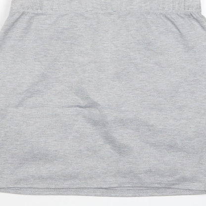 Brand and care label for Select women’s grey mini skirt, size UK 10