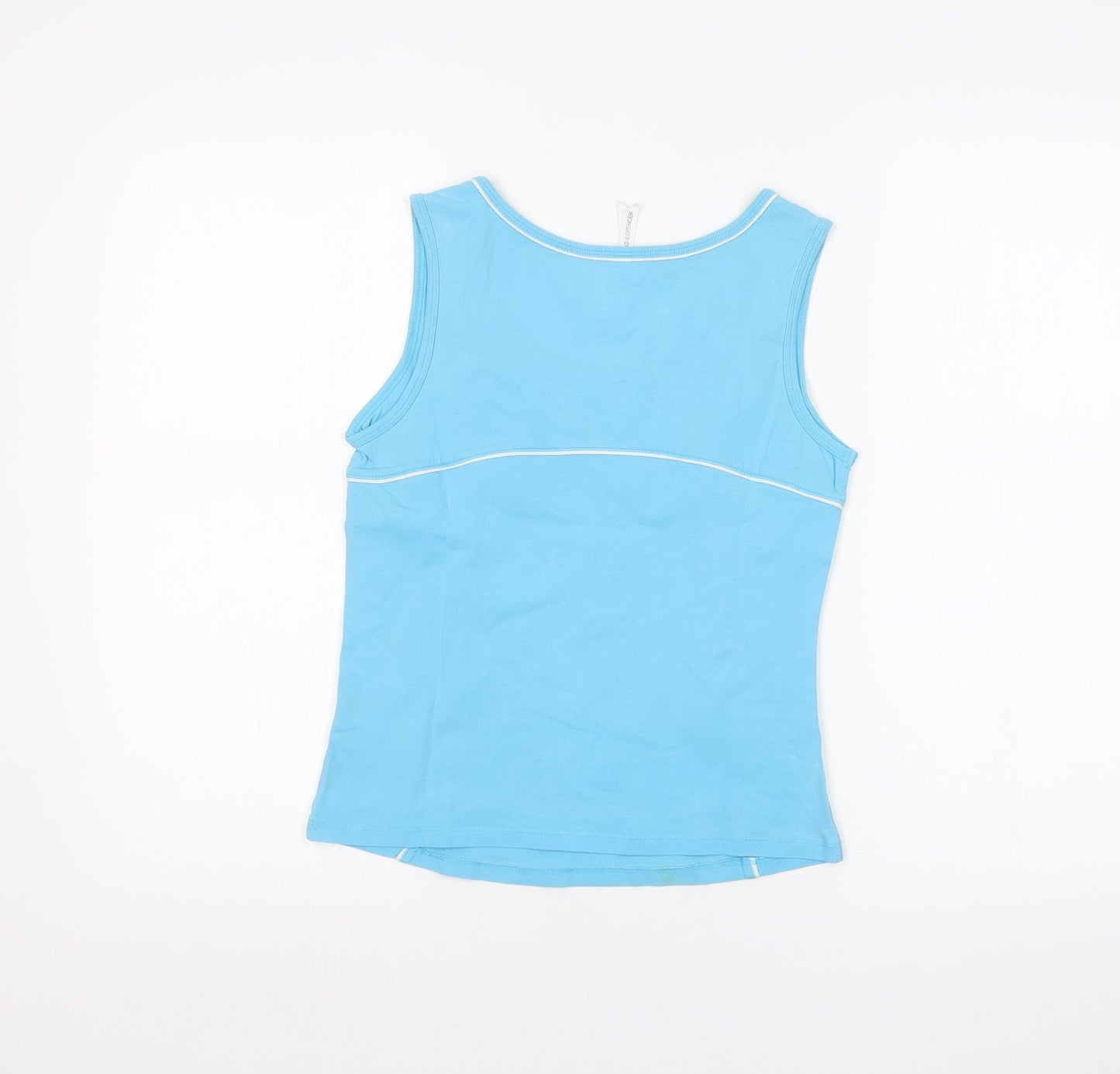 Womens UK Size 12 Marks and Spencer Blue Basic Tank
