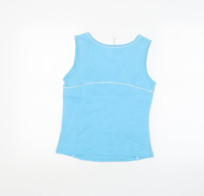 Womens UK Size 12 Marks and Spencer Blue Basic Tank