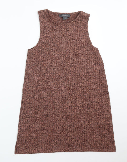 Primark Womens Brown   Basic T-Shirt Size S