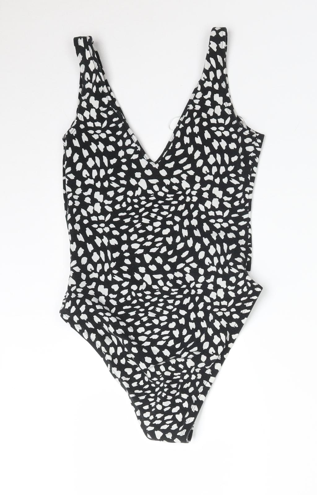 Miss Selfridge Womens Multicoloured Animal Print  Bodysuit One-Piece Size 4