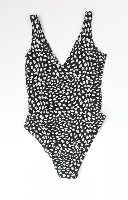 Miss Selfridge Womens Multicoloured Animal Print  Bodysuit One-Piece Size 4