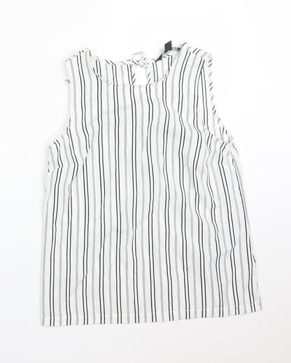 Womens UK Size 8 New Look Multicoloured Basic Tank