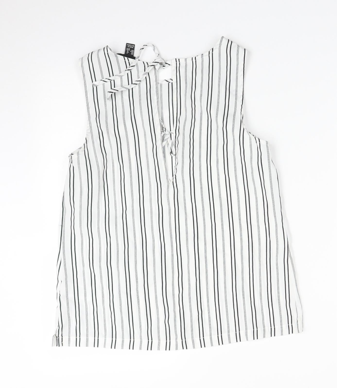 Womens UK Size 8 New Look Multicoloured Basic Tank