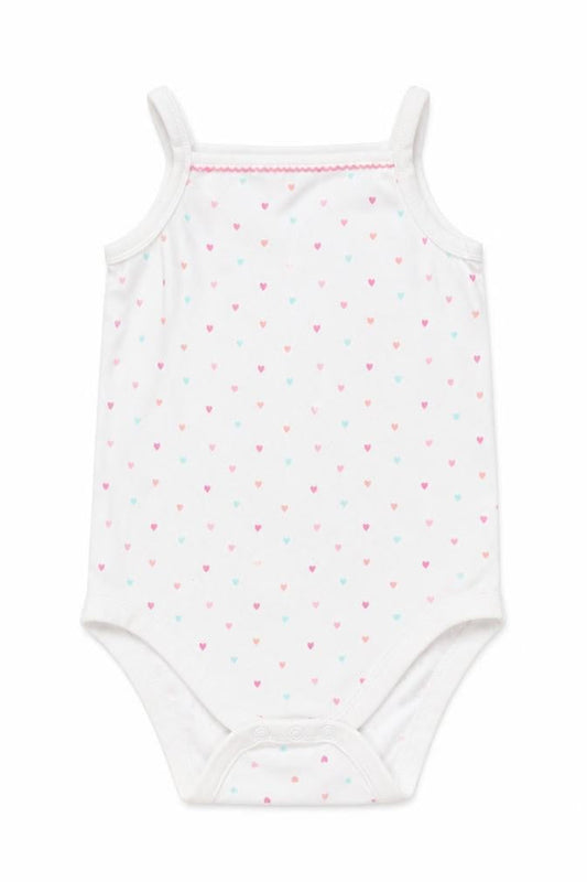 F&F Girls Multicoloured Polka Dot  Bodysuit One-Piece Size 2-3 Years  - HEARTS