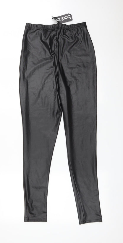 Womens UK Size 8 Boohoo   Black Leggings