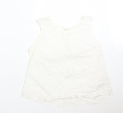 MISTRAT Womens White   Basic T-Shirt Size 14