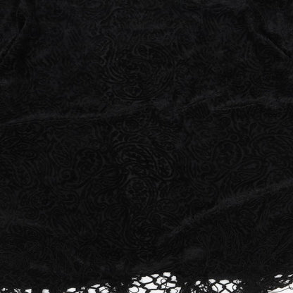Womens UK Size 12 Papaya Black Cardigan Jumper