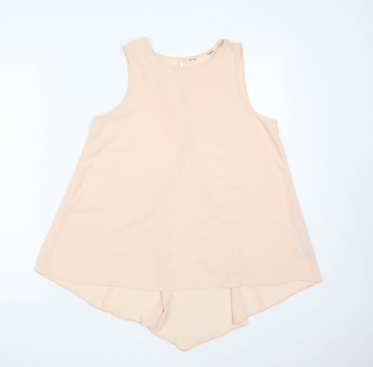 Womens UK Size 12 Dorothy Perkins Pink Basic T-Shirt
