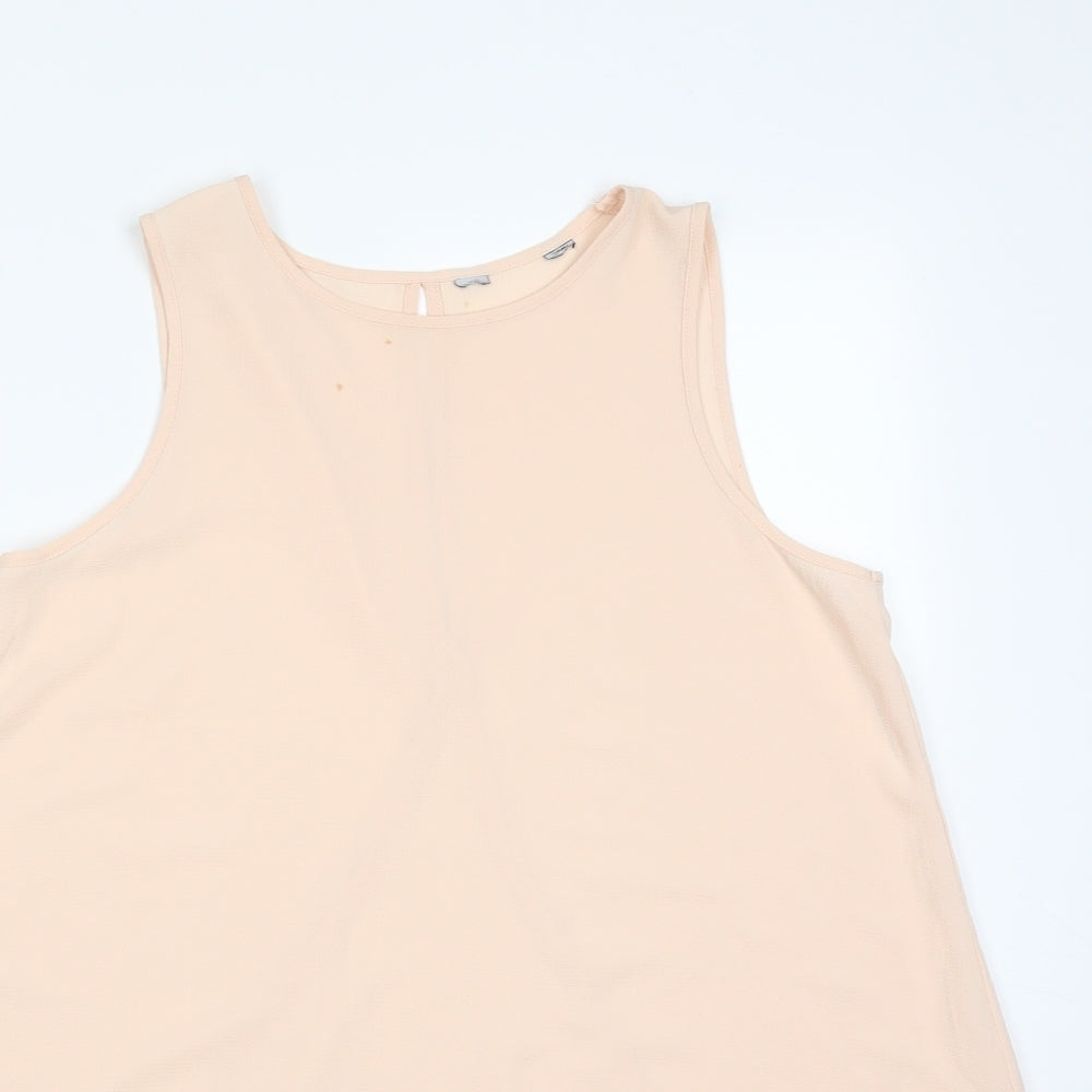 Womens UK Size 12 Dorothy Perkins Pink Basic T-Shirt
