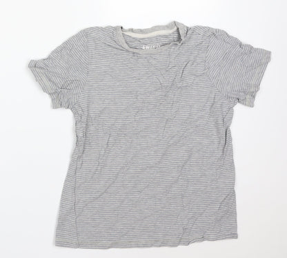 Additional front view of F&F boys’ multicoloured striped basic t-shirt, size 10-11, years