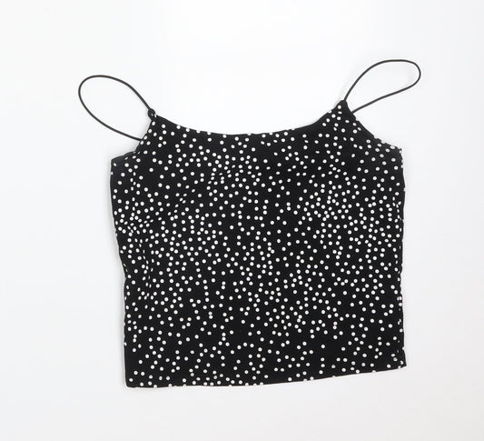 Primark Womens Black Polka Dot  Camisole T-Shirt Size XS