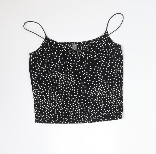 Primark Womens Black Polka Dot  Camisole T-Shirt Size XS