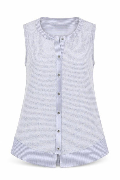 Womens UK Size 8 FALMER HERITAGE Blue Basic T-Shirt