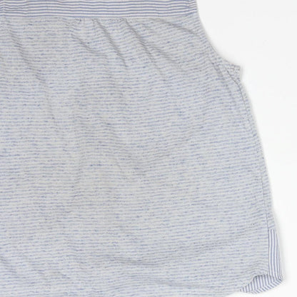 FALMER HERITAGE Womens Blue Striped  Basic T-Shirt Size 8