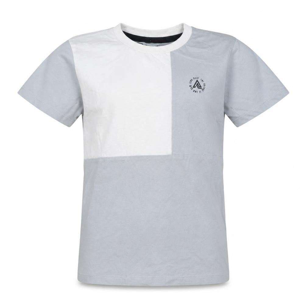 Front view of URBN DEPT boys’ blue basic t-shirt, size 9, years