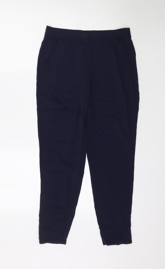 Womens UK Size 8 H&M Regular Fit  Blue Trousers