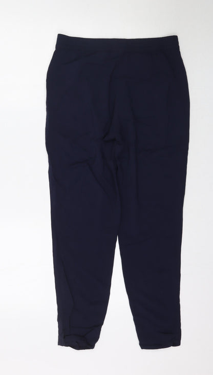 Womens UK Size 8 H&M Regular Fit  Blue Trousers