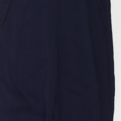 Womens UK Size 8 H&M Regular Fit  Blue Trousers