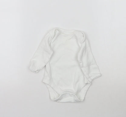 Mothercare Baby White   Babygrow One-Piece Size 0-3 Months