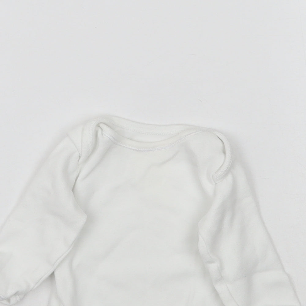 Mothercare Baby White   Babygrow One-Piece Size 0-3 Months