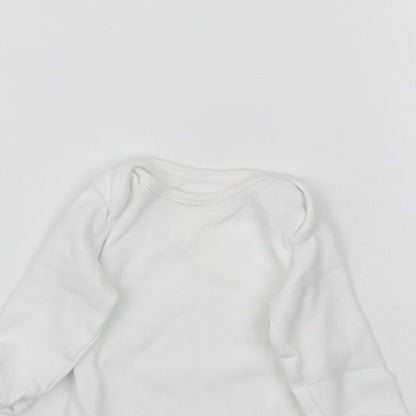 Mothercare Baby White   Babygrow One-Piece Size 0-3 Months