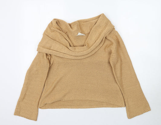 Womens UK Size M Off shoot Beige Pullover Jumper