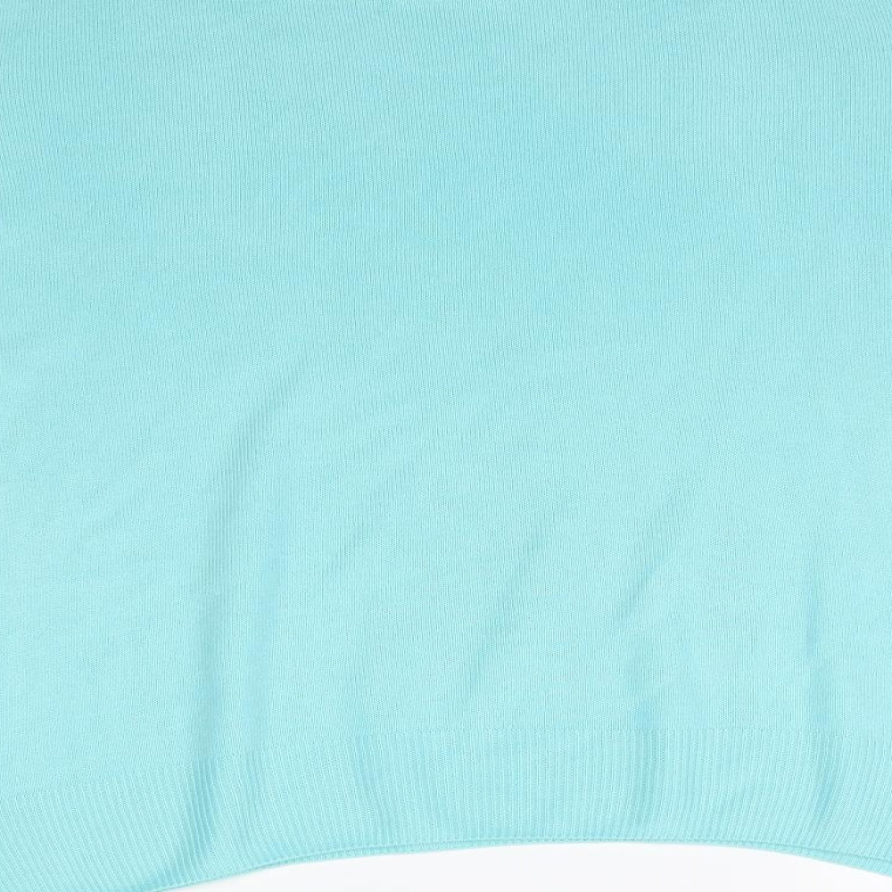 Womens UK Size 14 Marks and Spencer Blue Basic T-Shirt