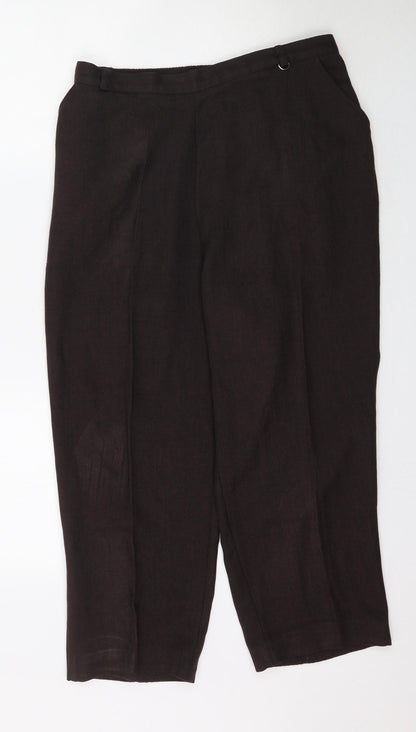 Autonomy Womens Brown   Trousers  Size 14 L24 in
