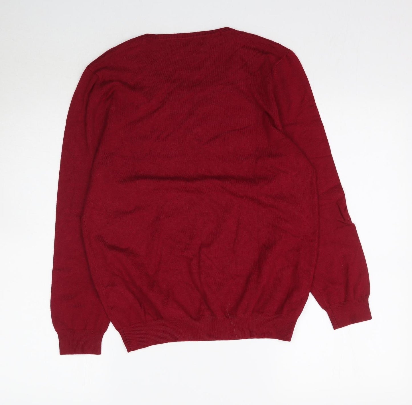 Autonomy Womens Red  Knit Pullover Jumper Size M