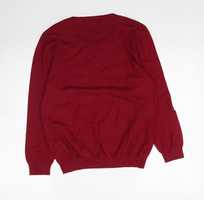 Autonomy Womens Red  Knit Pullover Jumper Size M