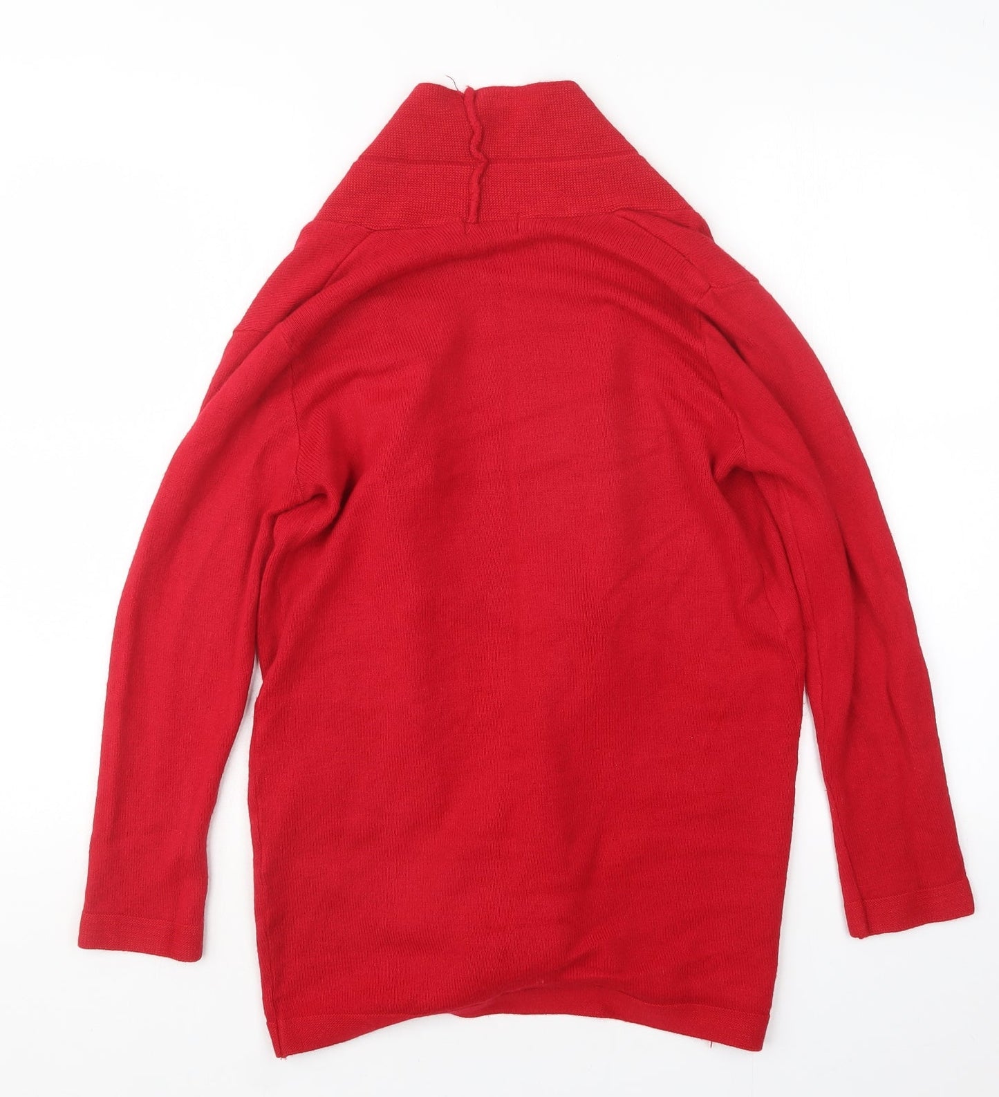 Mexe Womens Red  Knit Pullover Jumper Size S