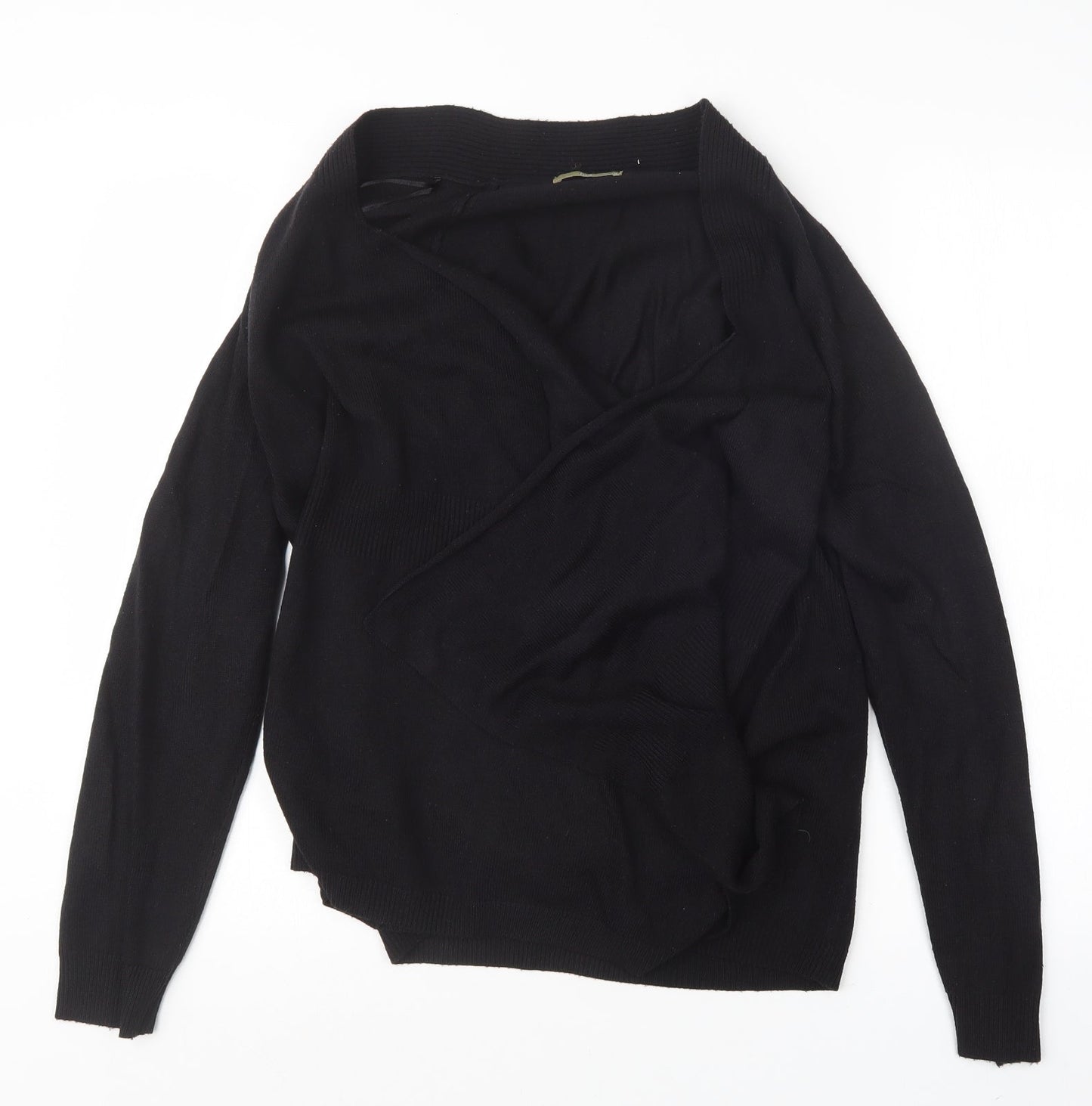 TU Womens Black  Knit Cardigan Jumper Size 10