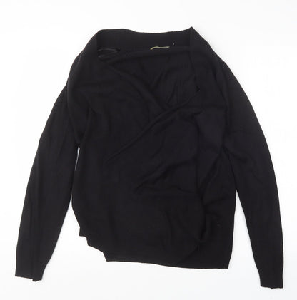 TU Womens Black  Knit Cardigan Jumper Size 10