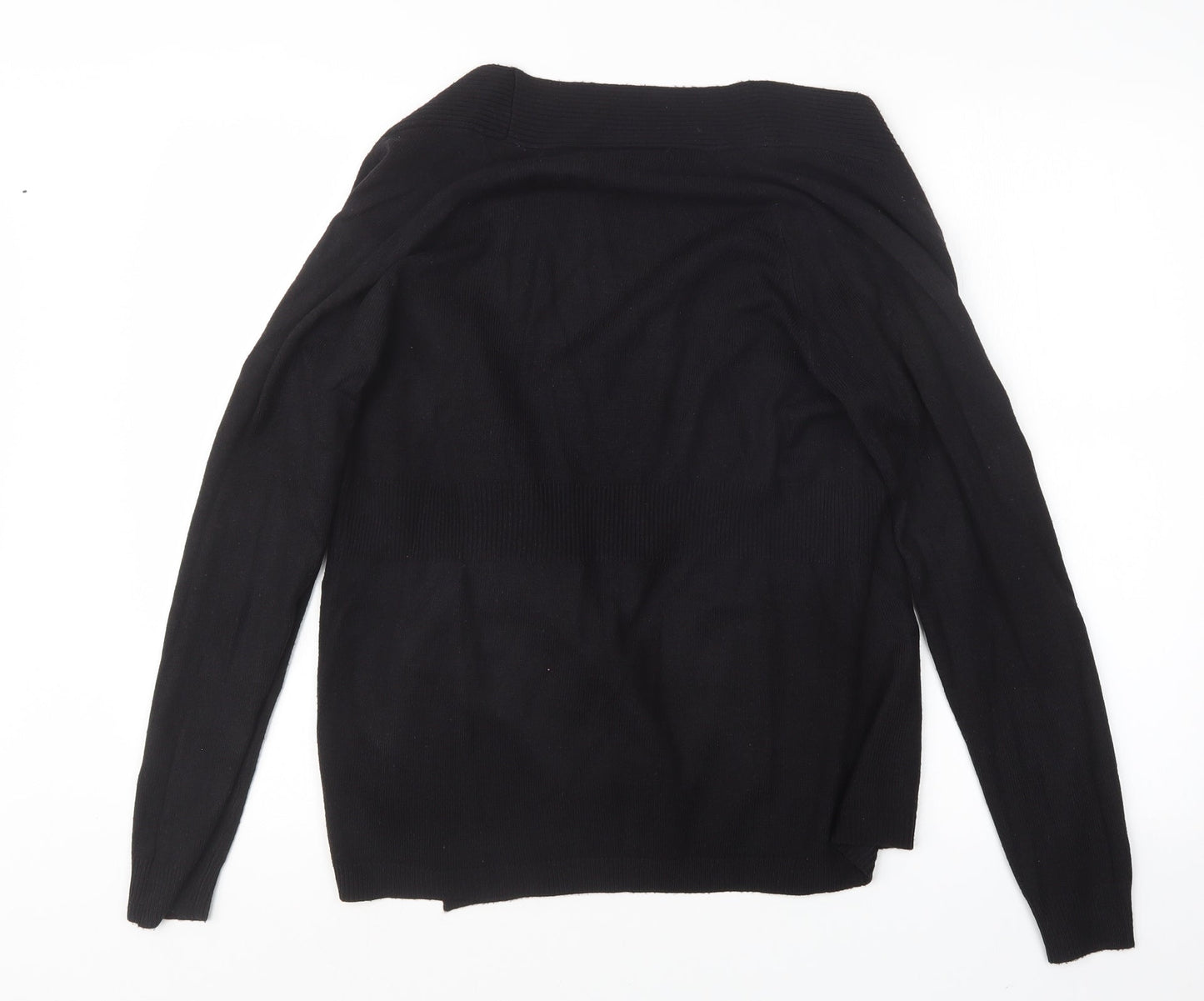 TU Womens Black  Knit Cardigan Jumper Size 10