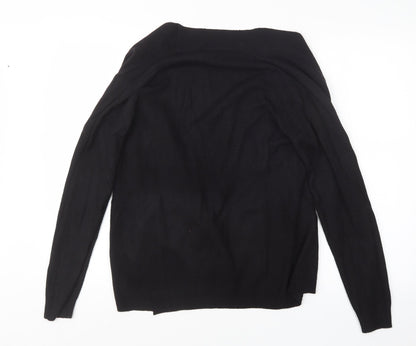 TU Womens Black  Knit Cardigan Jumper Size 10