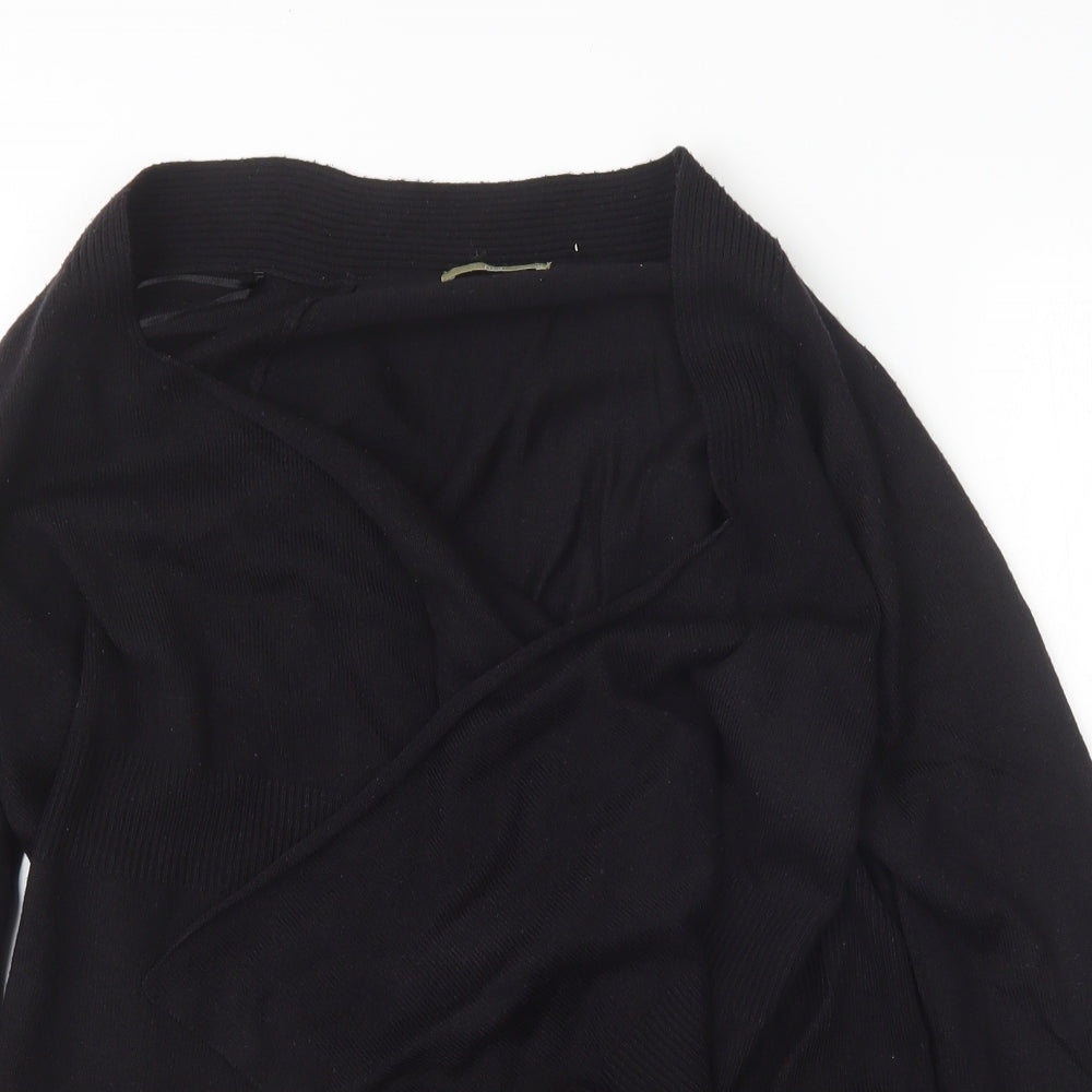 TU Womens Black  Knit Cardigan Jumper Size 10